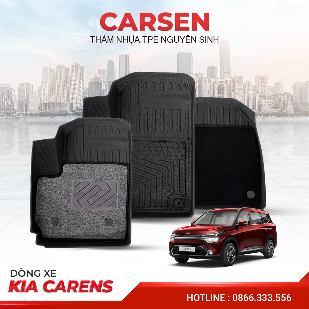 Thảm lót sàn xe Kia Carens