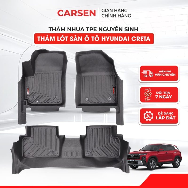 Thảm lót sàn ô tô TPE Hyundai Creta
