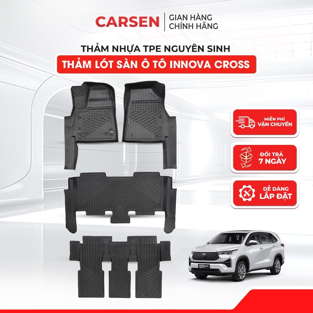 Thảm trải sàn ô tô Toyota Innova Cross 1 Thảm trải sàn ô tô Toyota Innova Cross