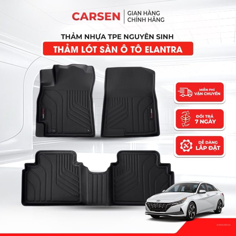 Thảm lót sàn ô tô TPE Hyundai Elantra