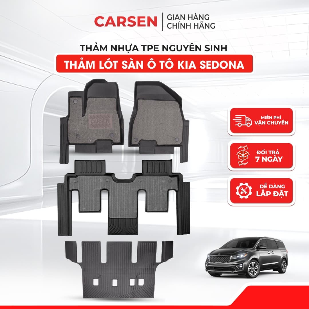 Thảm lót sàn xe Sedona KIA 1 thảm lót sàn xe Sedona KIA