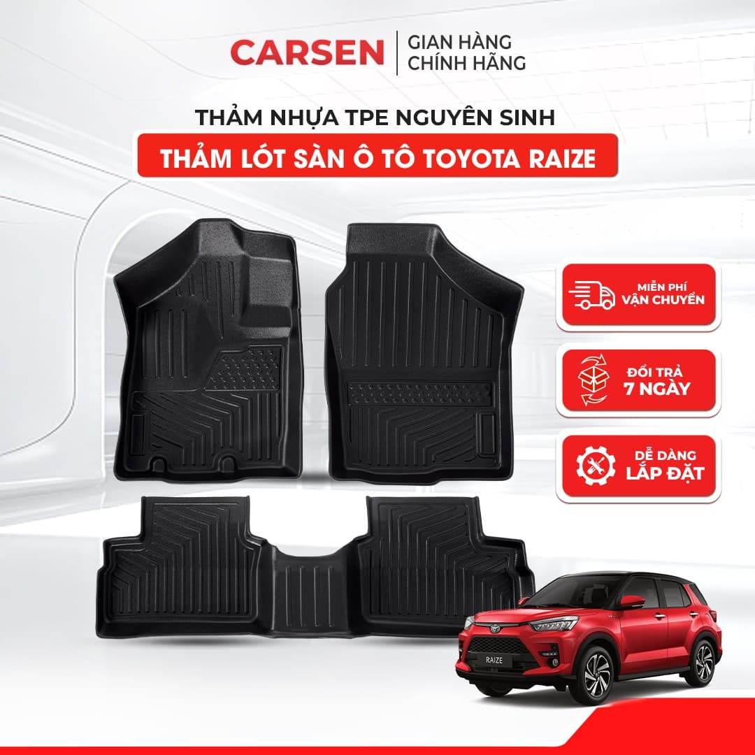 Thảm sàn Toyota Raize 2018-2024 1 Thảm sàn Toyota Raize